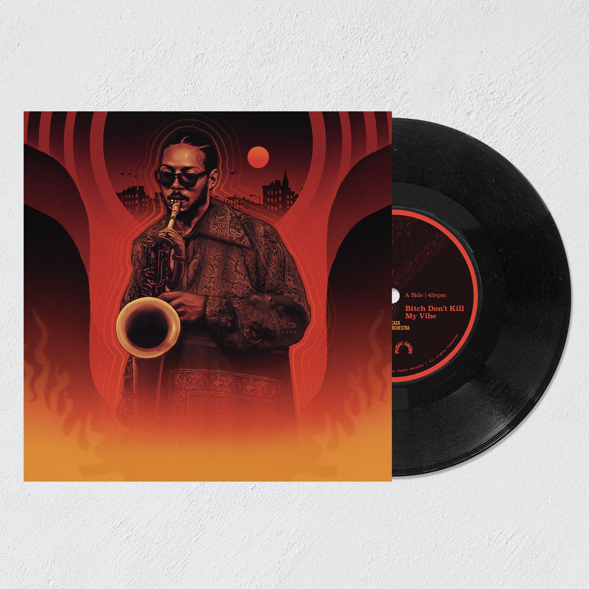 Sly5thAve & The Clubcasa Chamber Orchestra- 'Bitch Don't Kill My Vibe' 7" Black Vinyl
