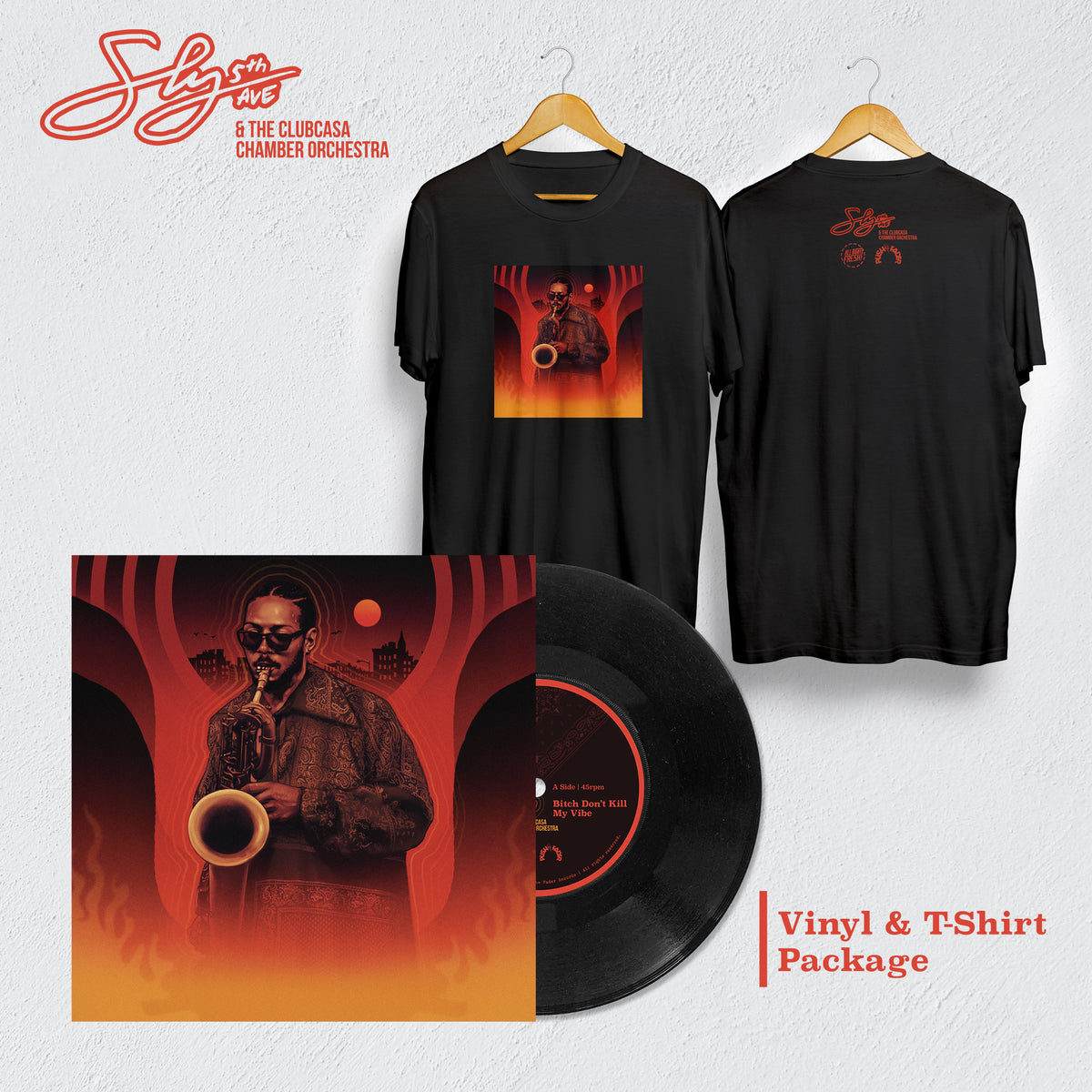 Sly5thAve Black 7" Shirt Package (Limited 3 Week Presale)