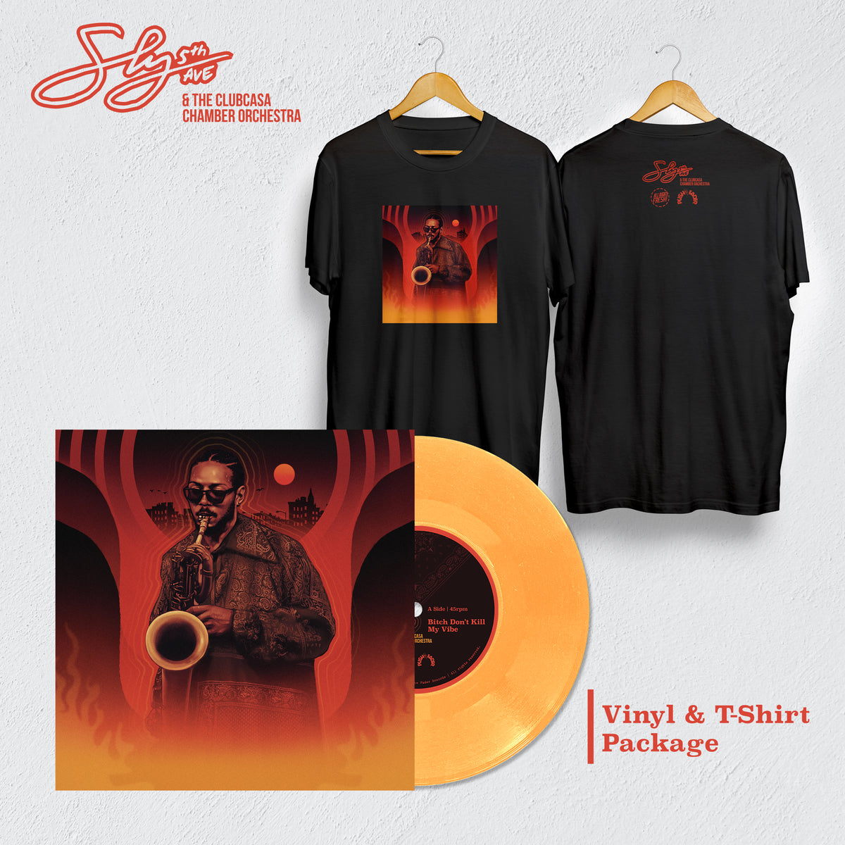 Sly5thAve Orange 7" Shirt Package (Limited 3 Week Presale)